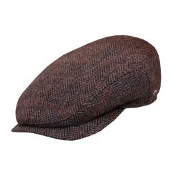 Wigens Hans Ivy Style Harris Tweed Cap with Earlaps