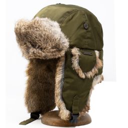 Crown Cap Nylon Aviator with Rabbit Trim