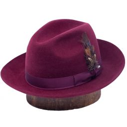 DelMonico Sueded Bentley Fedora By Capas