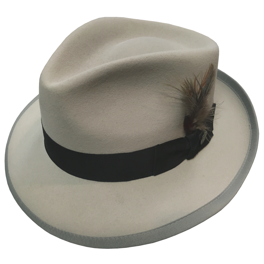 Stetson Whippet Fur Felt Fedora Hat Stetson Whippet Fur Felt Fedora Hat