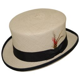 Lincoln Straw Top Hat, Stovepipe Top Hat, Extralarge Straw Top Hat