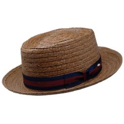 DelMonico Coconut Braid Telescope Fedora