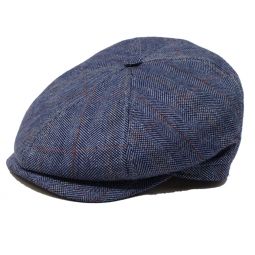 DelMonico  Italian Silk Palermo Newsboy Cap by Capas