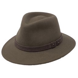 DelMonico Explorer Crushable Downbrim Fedora by Stefeno