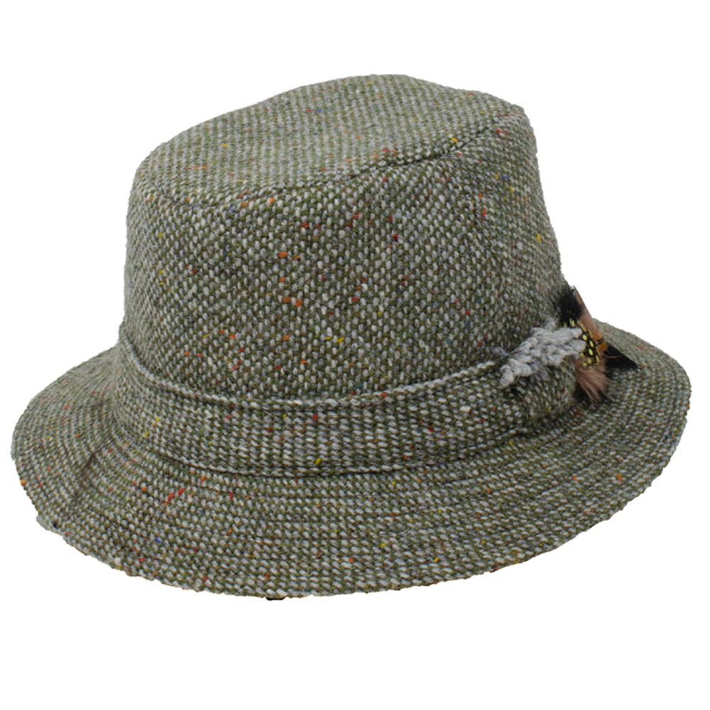 Hanna Irish Tweed Walking Hat Color:GreenMoss Size:S