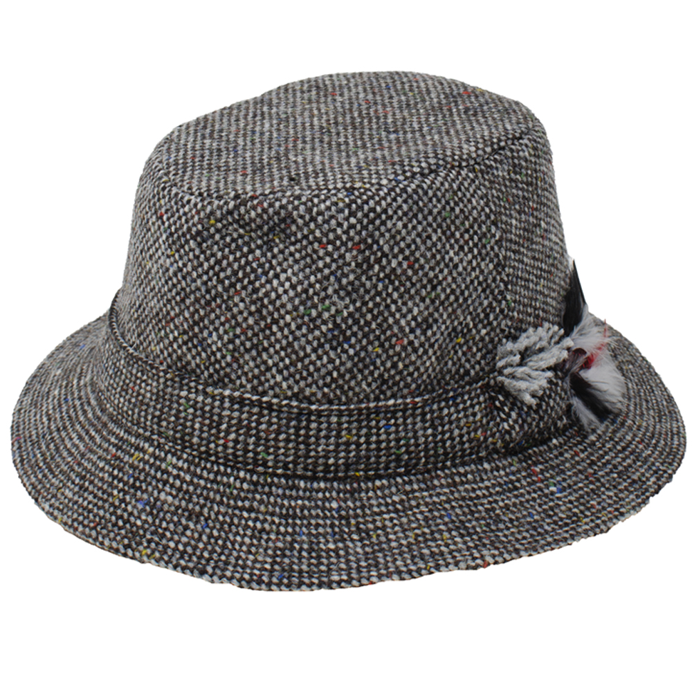 Hanna Irish Tweed Walking Hat, Size: Medium, Gray