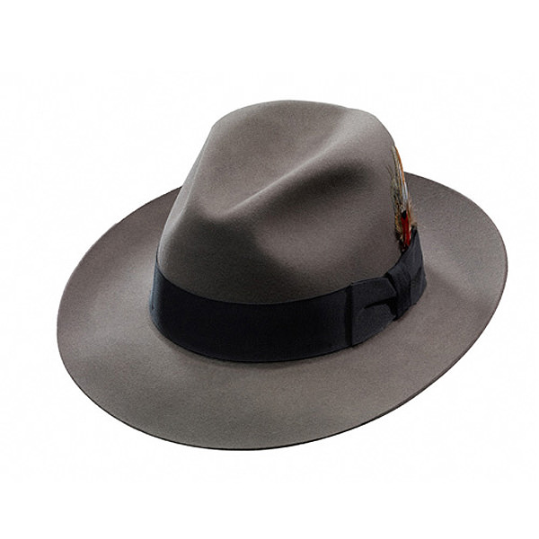 spons Grootte Citroen Stetson Temple Fur Felt Fedora Hat