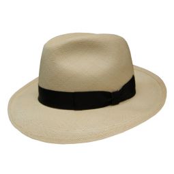 DelMonico Bahia Panama Fedora by Tesi- 2 3/4 Brim